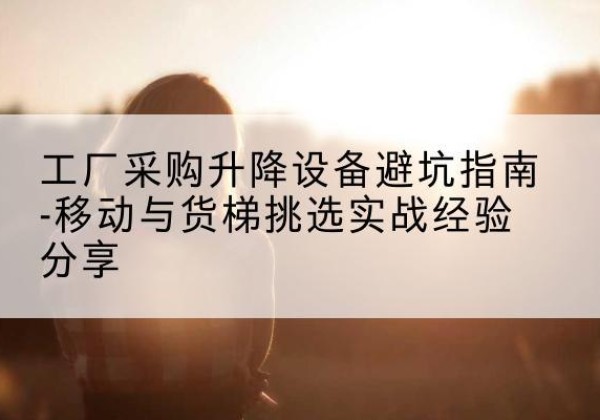 阜阳移动式升降机怎么选-工厂采购升降设备避坑指南-移动与货梯挑选实战经验分享